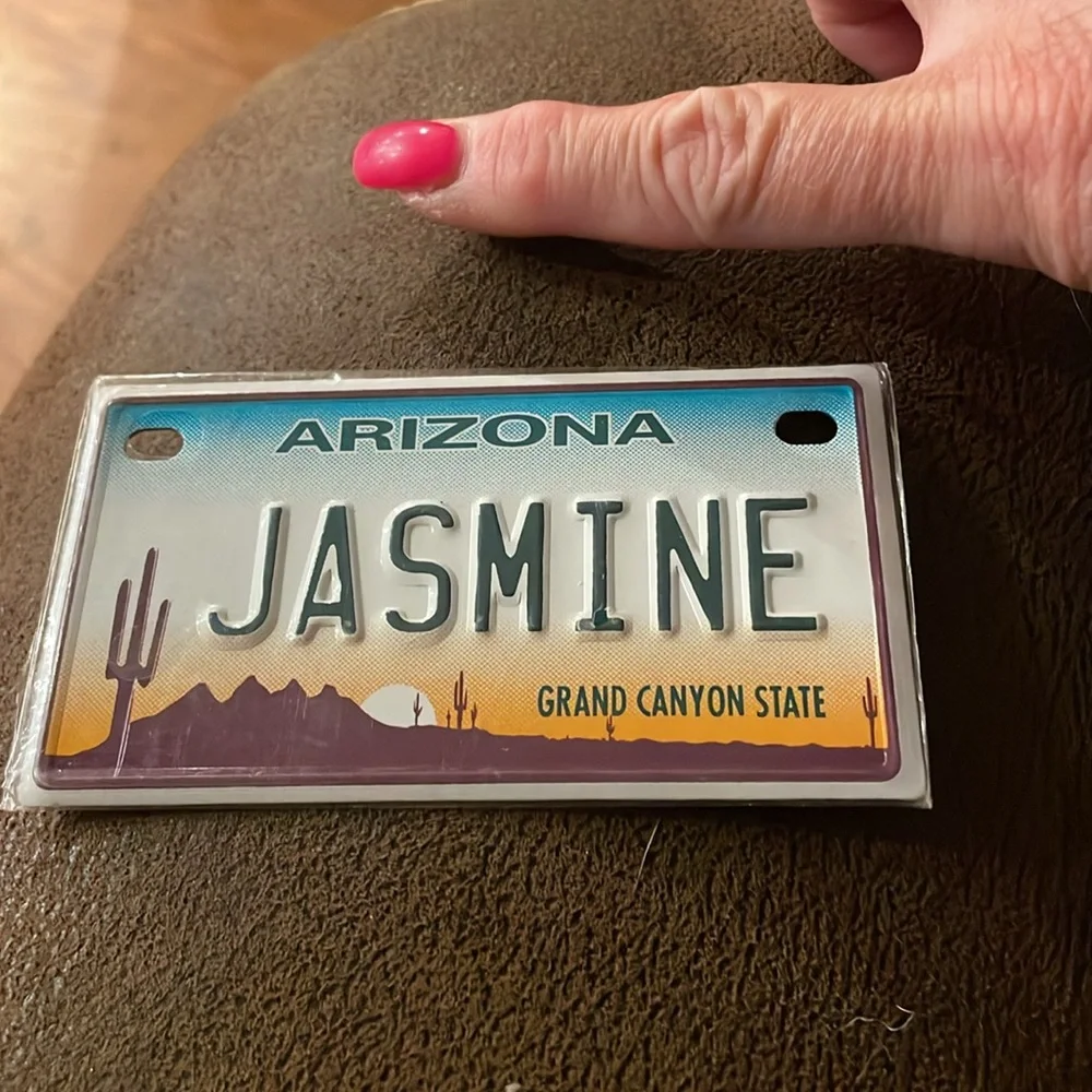 NWT Jasmine Arizona Grand Canyon State bike license plate cactus desert sunset - Picture 4 of 5